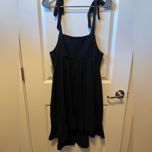 Little Black Tie Strap Dress